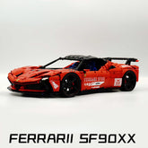 1:8 Ferrari SF90XX Classic Red, The Ultimate Supercar, More Than 12 Features Restored(4100 Pcs)